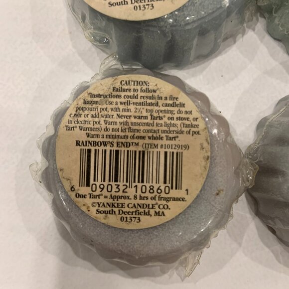 4 Yankee Candle Wax Tarts RAINBOW'S END Rare and Retired Label - Picture 3 of 4